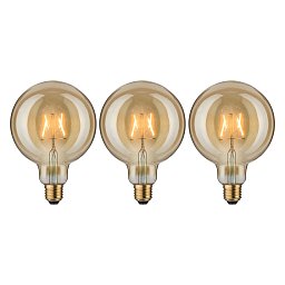 1879 set LED Globe E27 230V 3x2,7W 1700K zlatá - PAULMANN Obrázek pro produkt 1879 set LED Globe E27 230V 3x2,7W 1700K zlatá - PAULMANN