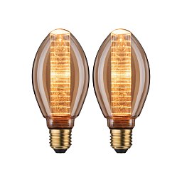 Inner Glow Edition sada LED žárovka E27 230V 2x4W 1800K zlatá kroužky - PAULMANN Obrázek pro produkt Inner Glow Edition sada LED žárovka E27 230V 2x4W 1800K zlatá kroužky - PAULMANN