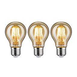 Vintage Edition set LED žárovka E27 230V 3x6,5W 2500K zlatá - PAULMANN Obrázek pro produkt Vintage Edition set LED žárovka E27 230V 3x6,5W 2500K zlatá - PAULMANN