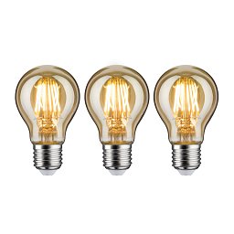 1879 set LED žárovka E27 230V 3x6W 1700K stmívatelné zlatá - PAULMANN Obrázek pro produkt 1879 set LED žárovka E27 230V 3x6W 1700K stmívatelné zlatá - PAULMANN
