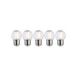 Filament set LED kapka E27 230V 5x5W 2700K čirá - PAULMANN Obrázek pro produkt Filament set LED kapka E27 230V 5x5W 2700K čirá - PAULMANN