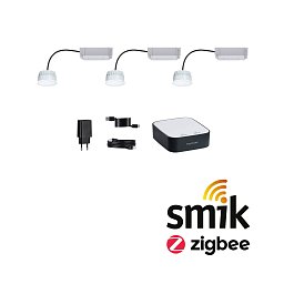 Startovací sada Smart Home smik Gateway + 3x LED Modul vestavné svítidlo RGBW - PAULMANN Obrázek pro produkt Startovací sada Smart Home smik Gateway + 3x LED Modul vestavné svítidlo RGBW - PAULMANN