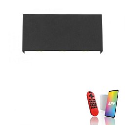 LED nástěnné svítidlo antracit Smarthome dálkový ovladač stmívatelné s aplikací Tuya RGB/2700-5000K - JUST LIGHT Obrázek pro produkt LED nástěnné svítidlo antracit Smarthome dálkový ovladač stmívatelné s aplikací Tuya RGB/2700-5000K - JUST LIGHT