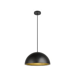 FORCHINI M 40 závěsné svítidlo, E27, délka závěsu 150 cm, 1x max. 40 W, matná černá / matná zlatá - BIG WHITE (SLV) Obrázek pro produkt FORCHINI M 40 závěsné svítidlo, E27, délka závěsu 150 cm, 1x max. 40 W, matná černá / matná zlatá - BIG WHITE (SLV)