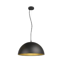 FORCHINI M 50 závěsné svítidlo, E27, délka závěsu 150 cm, 1x max. 40 W, matná černá / matná zlatá - BIG WHITE (SLV) Obrázek pro produkt FORCHINI M 50 závěsné svítidlo, E27, délka závěsu 150 cm, 1x max. 40 W, matná černá / matná zlatá - BIG WHITE (SLV)