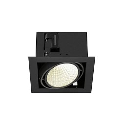 KADUX vestavné svítidlo do stropu, jednoduché, 4000K, DALI 2, dotykové ovládání, 30°, černé - BIG WHITE (SLV) Obrázek pro produkt KADUX vestavné svítidlo do stropu, jednoduché, 4000K, DALI 2, dotykové ovládání, 30°, černé - BIG WHITE (SLV)