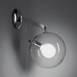 Nástěnné svítidlo MICONOS PARETE 1x20W chrom, foukané sklo - ARTEMIDE Obrázek pro produkt Nástěnné svítidlo MICONOS PARETE 1x20W chrom, foukané sklo - ARTEMIDE