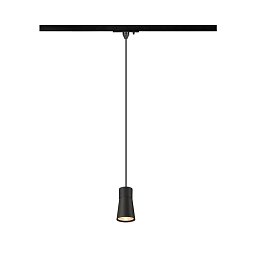 PURI 2.0 Cone 1~ závěsné světlo, GU10, délka závěsu 200cm, 1x max. 6W, černá - BIG WHITE (SLV) Obrázek pro produkt PURI 2.0 Cone 1~ závěsné světlo, GU10, délka závěsu 200cm, 1x max. 6W, černá - BIG WHITE (SLV)