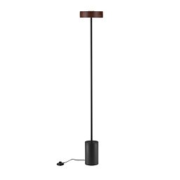 Stojací lampa THEA LED 17W 929lm 3000K černá / dřevo / zlatá 135cm - NOVALUCE Obrázek pro produkt Stojací lampa THEA LED 17W 929lm 3000K černá / dřevo / zlatá 135cm - NOVALUCE