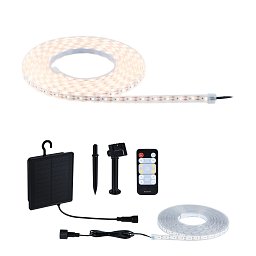 LED pásek solární vč. dálkový ovladač 5m IP44 2,8W 51lm/m 60 LEDs/m 3000K - PAULMANN Obrázek pro produkt LED pásek solární vč. dálkový ovladač 5m IP44 2,8W 51lm/m 60 LEDs/m 3000K - PAULMANN