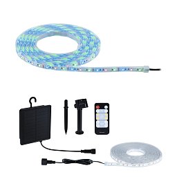 LED pásek solární vč. dálkový ovladač 5m IP44 3,2W 22lm/m 60 LEDs/m RGB - PAULMANN Obrázek pro produkt LED pásek solární vč. dálkový ovladač 5m IP44 3,2W 22lm/m 60 LEDs/m RGB - PAULMANN