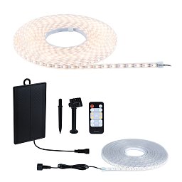 LED pásek solární vč. dálkový ovladač 10m IP44 3,2W 28lm/m 60 LEDs/m 3000K - PAULMANN Obrázek pro produkt LED pásek solární vč. dálkový ovladač 10m IP44 3,2W 28lm/m 60 LEDs/m 3000K - PAULMANN