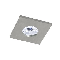 Vestavné svítidlo Aluminio Plata IP65 kart.hliník 7W 500lm 3000K LED 230V - BPM Obrázek pro produkt Vestavné svítidlo Aluminio Plata IP65 kart.hliník 7W 500lm 3000K LED 230V - BPM