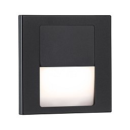 LED vestavné svítidlo do zdi Tsaro hranaté 80x36mm 1W 230V 2700K černá mat - PAULMANN Obrázek pro produkt LED vestavné svítidlo do zdi Tsaro hranaté 80x36mm 1W 230V 2700K černá mat - PAULMANN