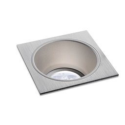 Vestavné svítidlo Aluminio Plata kartáč.hliník 7W LED 500lm 3000K 230V - BPM Obrázek pro produkt Vestavné svítidlo Aluminio Plata kartáč.hliník 7W LED 500lm 3000K 230V - BPM