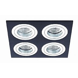 Vestavné svítidlo Aluminio Negro černá 4x 7W LED 230V - BPM Obrázek pro produkt Vestavné svítidlo Aluminio Negro černá 4x 7W LED 230V - BPM