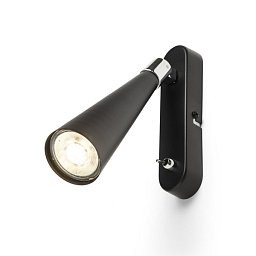 ALEXIS nástěnná černá chrom 230V GU10 5W - RED - DESIGN RENDL Obrázek pro produkt ALEXIS nástěnná černá chrom 230V GU10 5W - RED - DESIGN RENDL