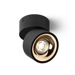 ALBANO přisazená černá/zlatá 230V LED 5W 3000K - RED - DESIGN RENDL Obrázek pro produkt ALBANO přisazená černá/zlatá 230V LED 5W 3000K - RED - DESIGN RENDL