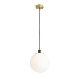 BOULDER 30 závěsná opálové sklo/česaná mosaz 230V E27 15W - RED - DESIGN RENDL Obrázek pro produkt BOULDER 30 závěsná opálové sklo/česaná mosaz 230V E27 15W - RED - DESIGN RENDL