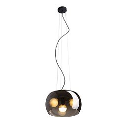 AMANDA závěsná matná černá kouřové sklo 230V E27 3x15W - RED - DESIGN RENDL Obrázek pro produkt AMANDA závěsná matná černá kouřové sklo 230V E27 3x15W - RED - DESIGN RENDL