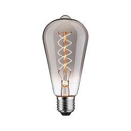 Rustic Shine Standard 230V LED žárovka E27 Filament S-Form 4,2W 1800K stmívatelné kouřové sklo - PAULMANN Obrázek pro produkt Rustic Shine Standard 230V LED žárovka E27 Filament S-Form 4,2W 1800K stmívatelné kouřové sklo - PAULMANN