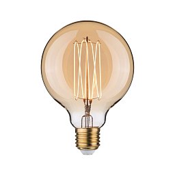 Rustic Shine Standard 230V LED Globe E27 Filament I-Form 4,2W 1800K stmívatelné zlatá - PAULMANN Obrázek pro produkt Rustic Shine Standard 230V LED Globe E27 Filament I-Form 4,2W 1800K stmívatelné zlatá - PAULMANN