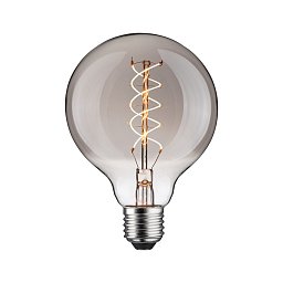 Rustic Shine Standard 230V LED Globe E27 Filament S-Form 4,2W 1800K stmívatelné kouřové sklo - PAULMANN Obrázek pro produkt Rustic Shine Standard 230V LED Globe E27 Filament S-Form 4,2W 1800K stmívatelné kouřové sklo - PAULMANN