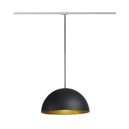 FORCHINI M závěsná pro 1-okr. lištu černá/zlatá 230V E27 40W - BIG WHITE (SLV) Obrázek pro produkt FORCHINI M závěsná pro 1-okr. lištu černá/zlatá 230V E27 40W - BIG WHITE (SLV)