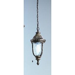 Venkovní závěsné svítidlo 1x13W, patina, IP44, výška 116cm - ORION Obrázek pro produkt Venkovní závěsné svítidlo 1x13W, patina, IP44, výška 116cm - ORION