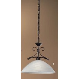 Závěsné svítidlo 1x60W E27 antik/sklo, průměr 36cm, výška 31cm - ORION Obrázek pro produkt Závěsné svítidlo 1x60W E27 antik/sklo, průměr 36cm, výška 31cm - ORION