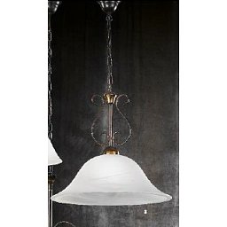Závěsné svítidlo 1x75W E27 antik/sklo, průměr 40cm, výška 42cm - ORION Obrázek pro produkt Závěsné svítidlo 1x75W E27 antik/sklo, průměr 40cm, výška 42cm - ORION