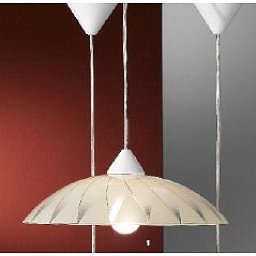 Závěsné svítidlo 1x E27, béžová barva, průměr 33cm - ORION Obrázek pro produkt Závěsné svítidlo 1x E27, béžová barva, průměr 33cm - ORION