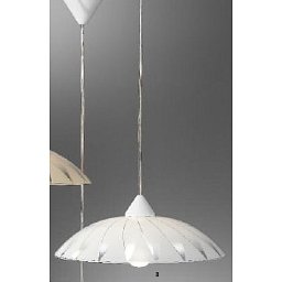 Závěsné svítidlo 1x E27, bílá barva, průměr 33cm - ORION Obrázek pro produkt Závěsné svítidlo 1x E27, bílá barva, průměr 33cm - ORION