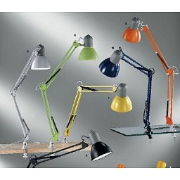 Stolní lampa 1xE27, modrá barva, nastavitelné rameno - ORION Obrázek pro produkt Stolní lampa 1xE27, modrá barva, nastavitelné rameno - ORION