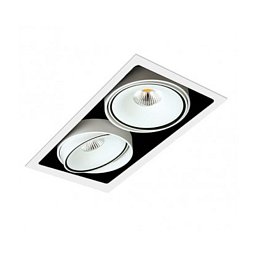 Zápustné svítidlo CUBE SQ2 RECESSED WITH FRAME 180x334mm BLACK-BLACK 40º 2x16W CRI >90 3000K NON-DIMM - BPM (starý kód BPM 8211.02.D40.3K) Obrázek pro produkt Zápustné svítidlo CUBE SQ2 RECESSED WITH FRAME 180x334mm BLACK-BLACK 40º 2x16W CRI >90 3000K NON-DIMM - BPM (starý kód BPM 8211.02.D40.3K)