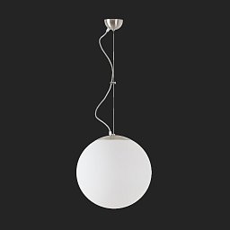 ADRIA L3 závěsné skleněné svítidlo nerez broušená / bílá IP40 150W E27 - OSMONT Obrázek pro produkt ADRIA L3 závěsné skleněné svítidlo nerez broušená / bílá IP40 150W E27 - OSMONT