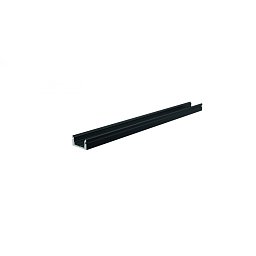 AU-01-08 plochý U-profil pro 8 - 9,3 mm LED pásek matná černá - LIGHT IMPRESSIONS Obrázek pro produkt AU-01-08 plochý U-profil pro 8 - 9,3 mm LED pásek matná černá - LIGHT IMPRESSIONS