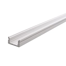 VÝPRODEJ AU-01-08 plochý U-profil pro 8 - 9,3 mm LED pásek matná bílá - LIGHT IMPRESSIONS Obrázek pro produkt VÝPRODEJ AU-01-08 plochý U-profil pro 8 - 9,3 mm LED pásek matná bílá - LIGHT IMPRESSIONS