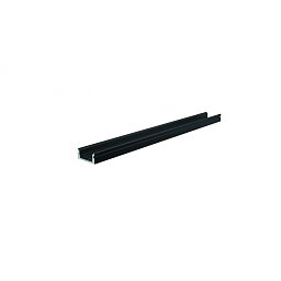 AU-01-10 plochý U-profil pro 10 - 11,3 mm LED pásek černá - LIGHT IMPRESSIONS Obrázek pro produkt AU-01-10 plochý U-profil pro 10 - 11,3 mm LED pásek černá - LIGHT IMPRESSIONS