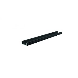 AU-01-12 plochý U-profil pro 12 - 13,3 mm LED pásek černá - LIGHT IMPRESSIONS Obrázek pro produkt AU-01-12 plochý U-profil pro 12 - 13,3 mm LED pásek černá - LIGHT IMPRESSIONS