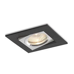 Vestavné svítidlo Aluminio Negro, černá, 1x50W, 12V - BPM Obrázek pro produkt Vestavné svítidlo Aluminio Negro, černá, 1x50W, 12V - BPM