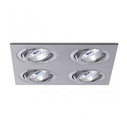 Vestavné svítidlo Aluminio Plata, kartáčovaný hliník 4x50W, 12V - BPM Obrázek pro produkt Vestavné svítidlo Aluminio Plata, kartáčovaný hliník 4x50W, 12V - BPM