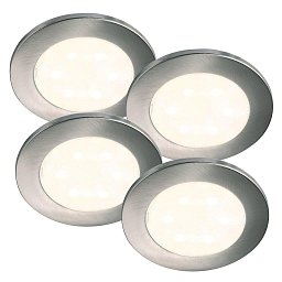 Zapuštěné nábytkové svítidlo Lismore 4-KIT 1x0,7W LED chrom čirá - NORDLUX Obrázek pro produkt Zapuštěné nábytkové svítidlo Lismore 4-KIT 1x0,7W LED chrom čirá - NORDLUX