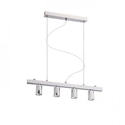 RALLONG 4 závěsná základna chrom 230V E27 4x42W - RED - DESIGN RENDL Obrázek pro produkt RALLONG 4 závěsná základna chrom 230V E27 4x42W - RED - DESIGN RENDL
