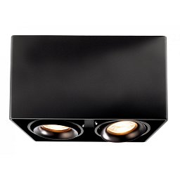 Svítidlo stropní Mona II 2x50W GU10 černá - LIGHT IMPRESSIONS Obrázek pro produkt Svítidlo stropní Mona II 2x50W GU10 černá - LIGHT IMPRESSIONS