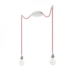 KOMBIX 2 závěsná sada CHZ+ČEK+CHO 230V E27 2x28W - RED - DESIGN RENDL Obrázek pro produkt KOMBIX 2 závěsná sada CHZ+ČEK+CHO 230V E27 2x28W - RED - DESIGN RENDL