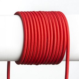 FIT textilní kabel 3X0,75 1bm červená - RED - DESIGN RENDL Obrázek pro produkt FIT textilní kabel 3X0,75 1bm červená - RED - DESIGN RENDL