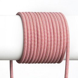 FIT textilní kabel 3X0,75 1bm červená/bílá - RED - DESIGN RENDL Obrázek pro produkt FIT textilní kabel 3X0,75 1bm červená/bílá - RED - DESIGN RENDL