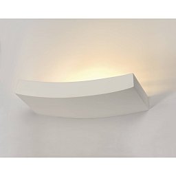 Nástěnné svítidlo GL102 nástěnná zakřivená sádra bílá 230V R7s 1 - BIG WHITE (SLV) Obrázek pro produkt Nástěnné svítidlo GL102 nástěnná zakřivená sádra bílá 230V R7s 1 - BIG WHITE (SLV)
