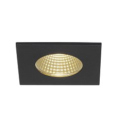 PATTA-I zápustná matná černá hranatá 230V/500mA LED 9W 38° 3000K - BIG WHITE (SLV) Obrázek pro produkt PATTA-I zápustná matná černá hranatá 230V/500mA LED 9W 38° 3000K - BIG WHITE (SLV)